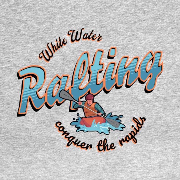 White Water Rafting, Conquer the rapids by New Day Prints